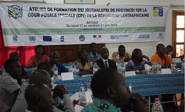 Atelier de formation des journalistes du 20 au 24 juin 2019.