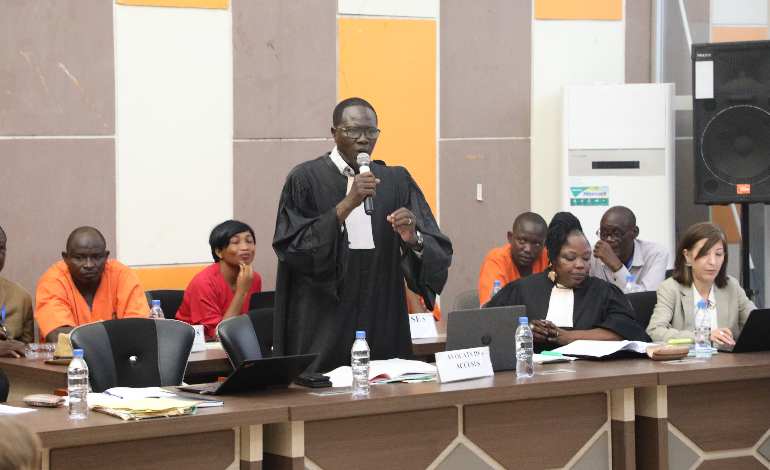 Plaidoirie de l'avocat de Wodjonodroba Oumar à l'audience publique se la section d'assisses du 11 Novembre 2024.