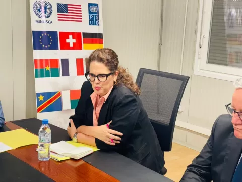 Visite Ambassadrice de Suisse à la CPS - Prise de parole