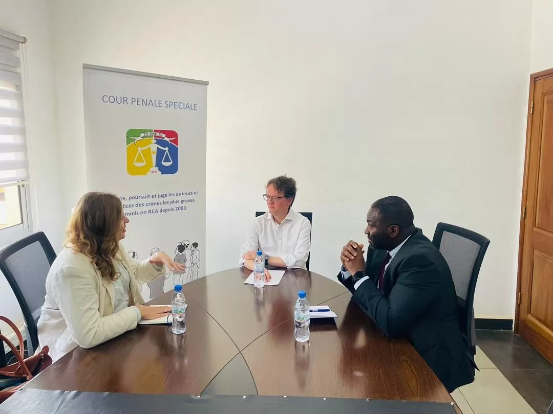 Visite de courtoisie de Mme Maike WEITZEL, Première Secrétaire de l’Ambassade d’Allemagne, à la Cour pénale spéciale de Bangui